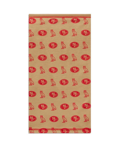 OVO x NFL San Francisco 49ers Neck Gaiter Red