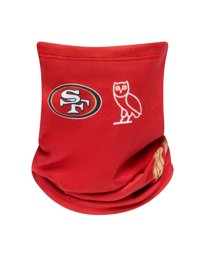 OVO x NFL San Francisco 49ers Neck Gaiter Red