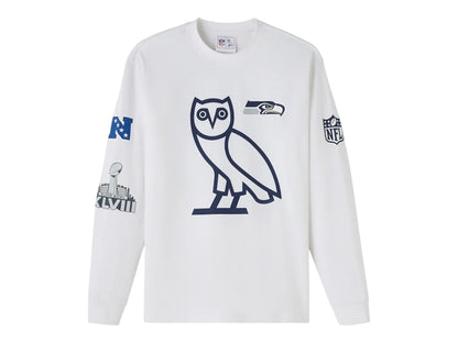 OVO x NFL Seattle Seahawks L/S T-shirt White