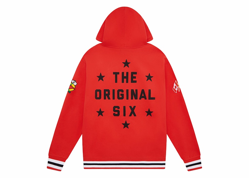 OVO x NHL Blackhawks Hoodie Red