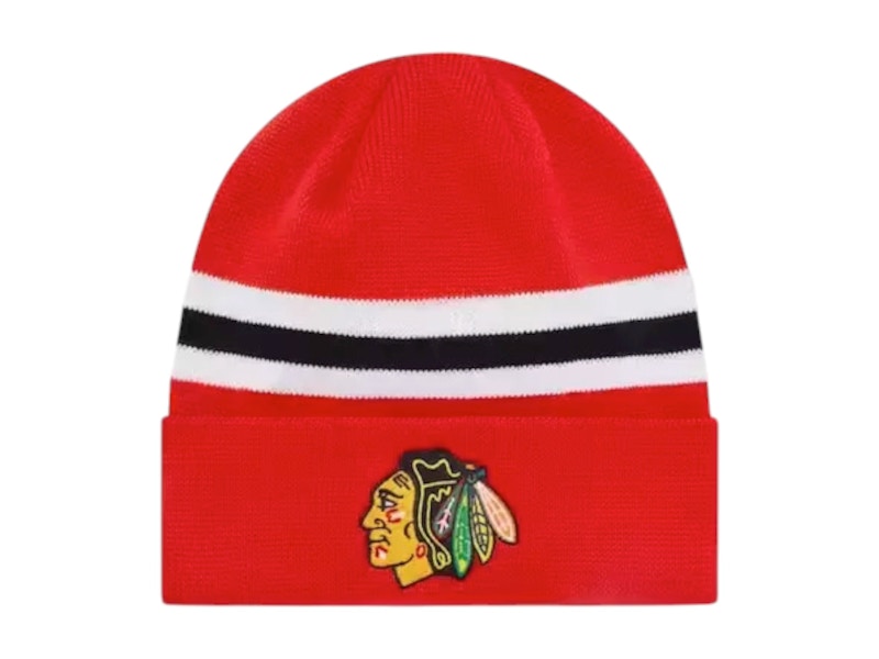 OVO x NHL Chicago Blackhawks Beanie Hat Red