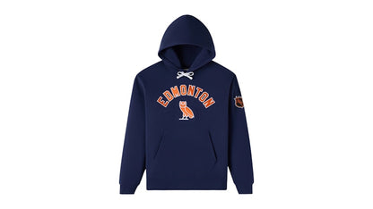 OVO x NHL Edmonton Oilers Team Training Hoodie Blue