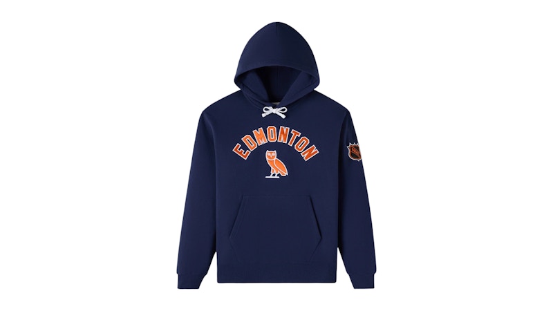 OVO x NHL Edmonton Oilers Team Training Hoodie Blue