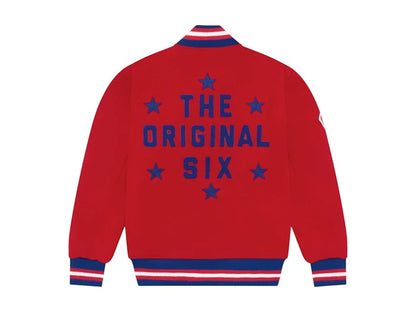 OVO x NHL Montreal Canadians Varsity Jacket Red