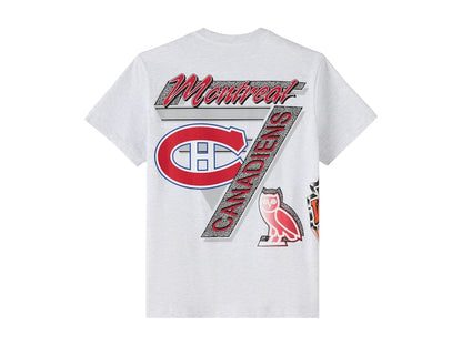 OVO x NHL Montreal Canadiens 90's Graphic T-shirt Ash Heather Grey