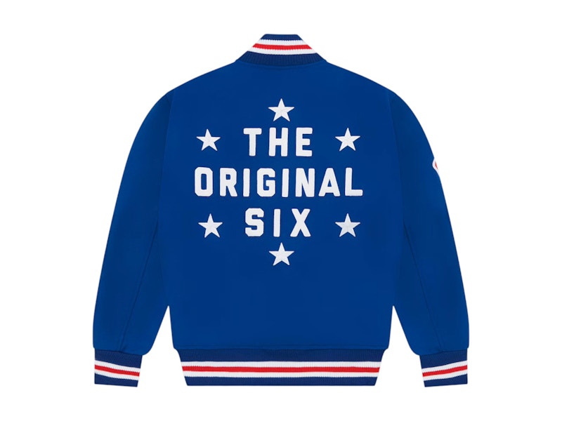 OVO x NHL NY Rangers Varsity Jacket Blue