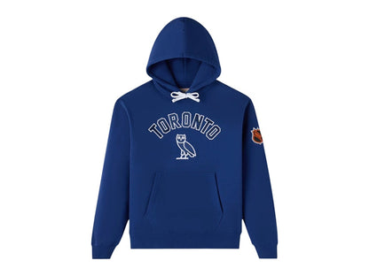 OVO x NHL Toronto Maple Leafs Fleece Pullover Hoodie Blue