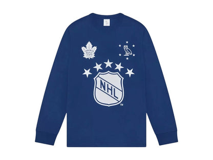 OVO x NHL Toronto Maple Leafs L/S T-shirt Blue