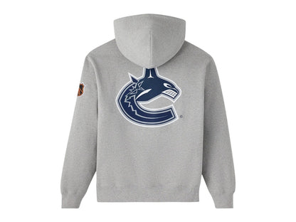 OVO x NHL Vancouver Canucks Team Training Hoodie Ash Heather Grey