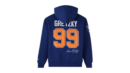 OVO x NHL Wayne Gretzky Icon Hoodie Blue