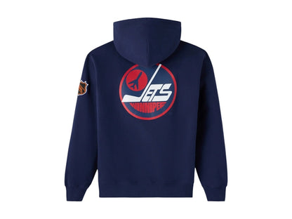 OVO x NHL Winnipeg Jets Team Training Hoodie Navy