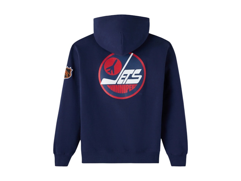 OVO x NHL Winnipeg Jets Team Training Hoodie Navy