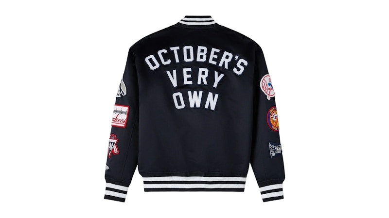 OVO x New Era MLB New York Yankees Varsity Jacket Navy