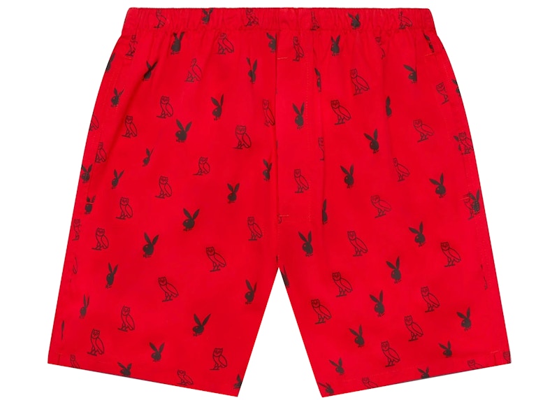 OVO x PLAYBOY Boxer Shorts Red