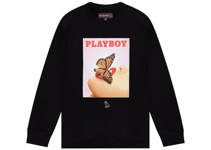 OVO x PLAYBOY Butterfly Crewneck Black