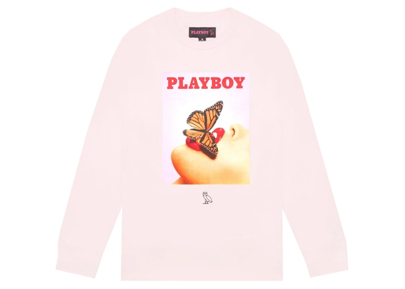 OVO x PLAYBOY Butterfly Crewneck Pink