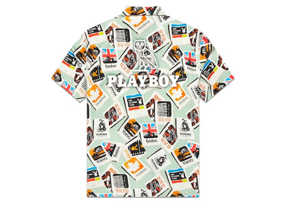 OVO x PLAYBOY Club Silk Shirt Basil