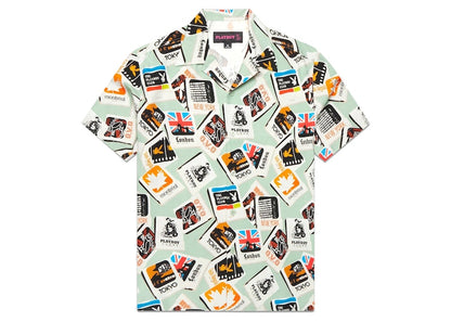 OVO x PLAYBOY Club Silk Shirt Basil
