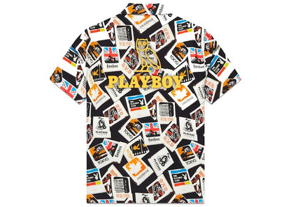 OVO x PLAYBOY Club Silk Shirt Black
