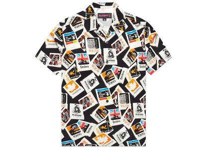 OVO x PLAYBOY Club Silk Shirt Black