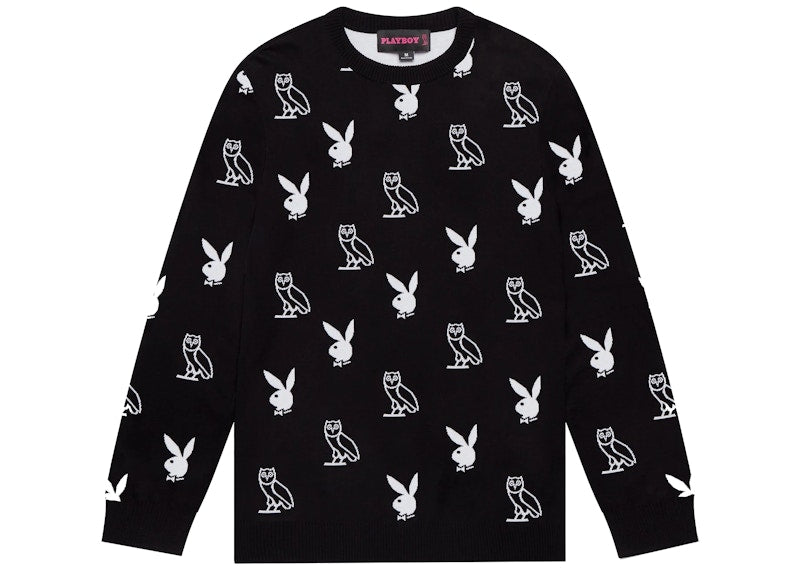 OVO x PLAYBOY Intarsia Sweater Black