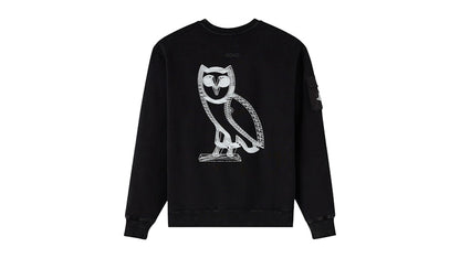 OVO x PlayStation Wireframe Owl Garment Dyed Utility (Canada Exclusive) Crewneck Black