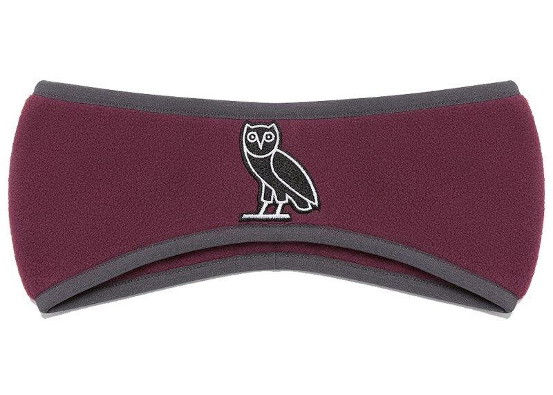 OVO x Polartec Microfleece Headband Burgundy