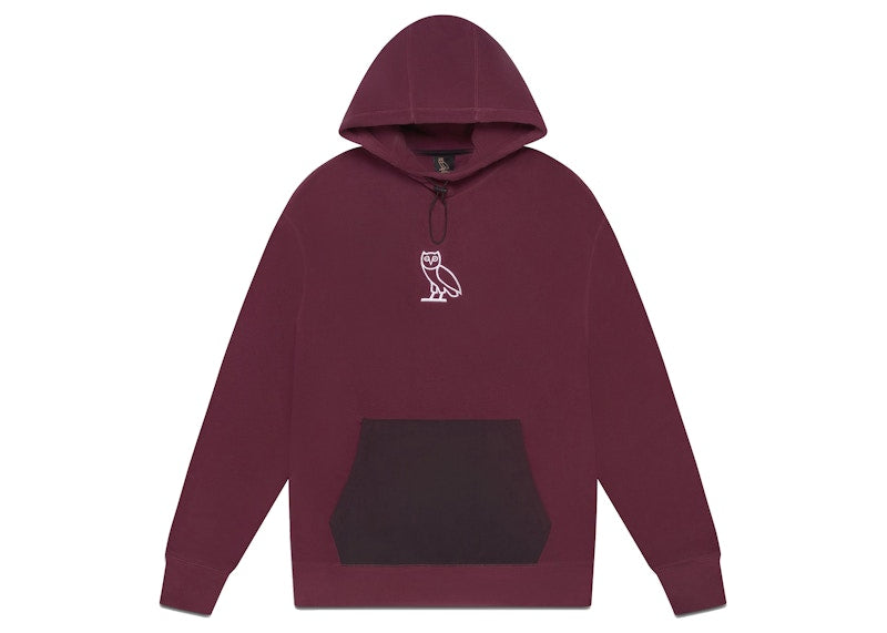 OVO x Polartec Microfleece Hoodie Burgundy