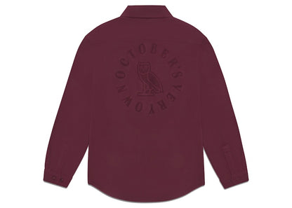 OVO x Polartec Microfleece Shirt Burgundy