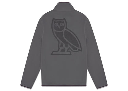 OVO x Polartec Microfleece Snap Mock Neck Charcoal