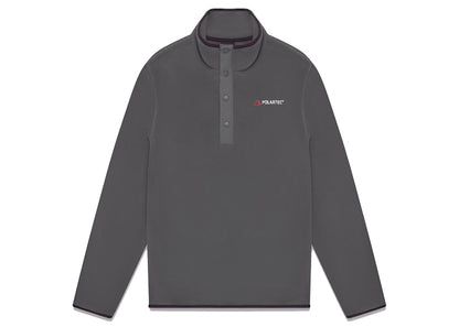 OVO x Polartec Microfleece Snap Mock Neck Charcoal