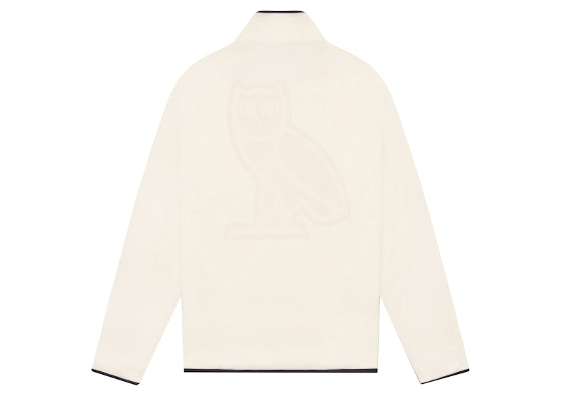 OVO x Polartec Microfleece Snap Mock Neck Cream