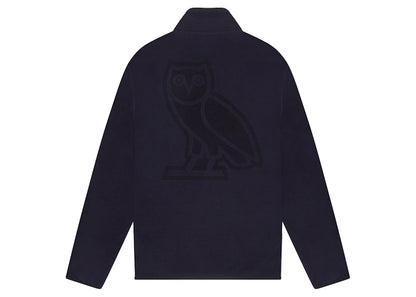 OVO x Polartec Microfleece Snap Mock Neck Navy