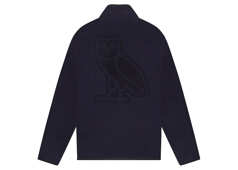OVO x Polartec Microfleece Snap Mock Neck Navy