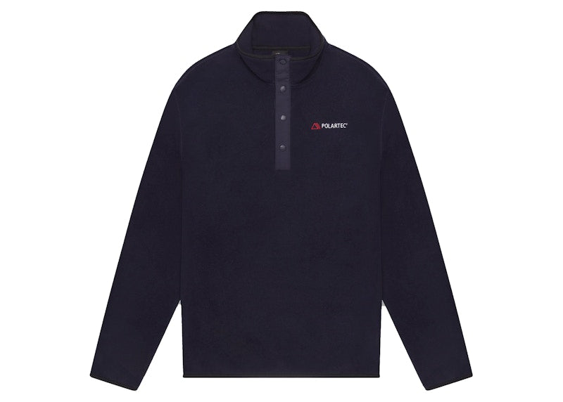 OVO x Polartec Microfleece Snap Mock Neck Navy