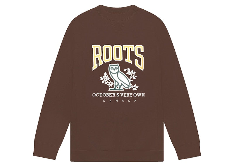 OVO x Roots Crewneck Brown