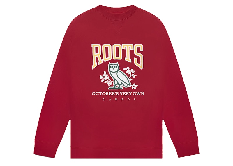 OVO x Roots Crewneck Red