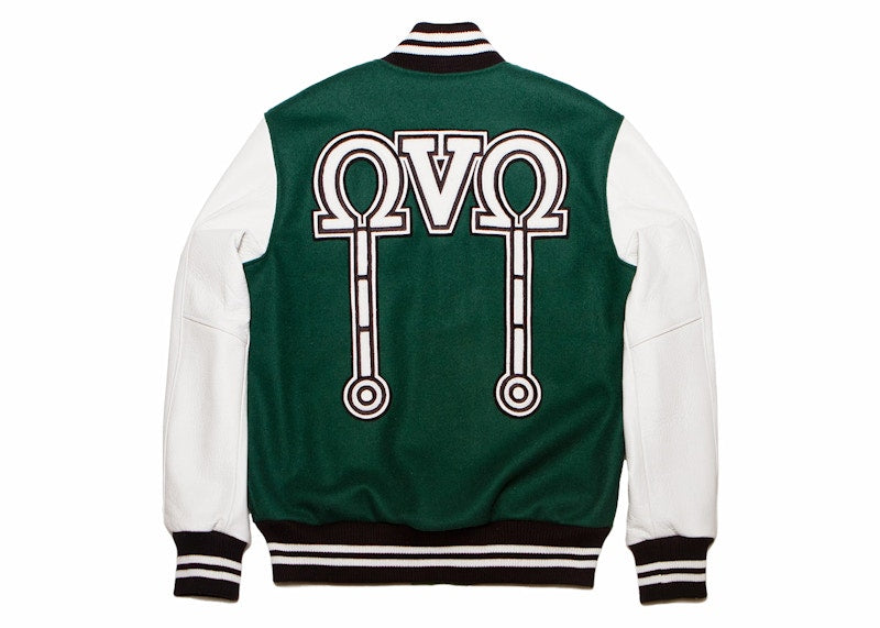 OVO x Roots Nothing Was The Same Tour Varsity Jacket Green