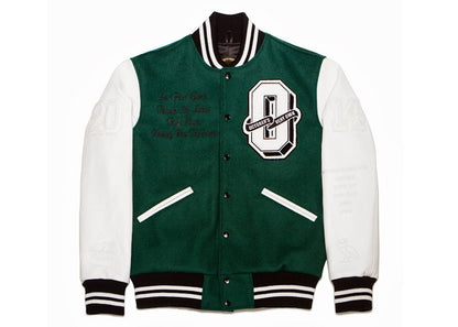 OVO x Roots Nothing Was The Same Tour Varsity Jacket Green