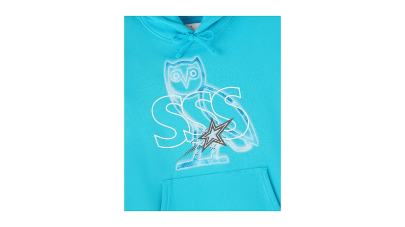 OVO x Scarborough Shooting Stars Galaxy Hoodie Teal