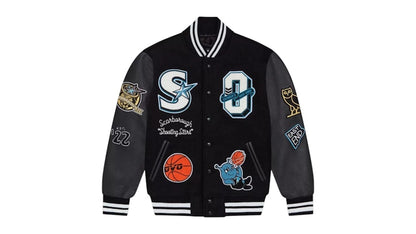 OVO x Scarborough Shooting Stars Varsity Jacket Black