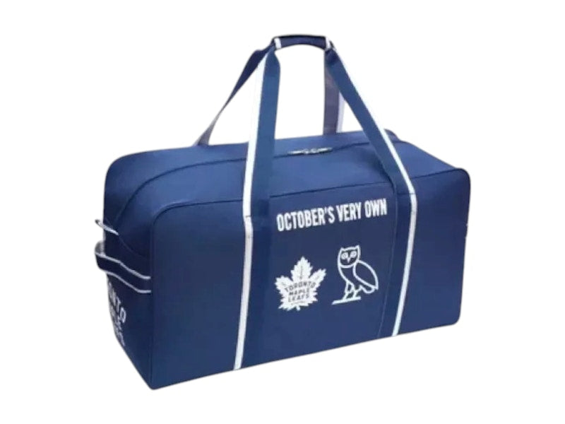 OVO x Sherwood Hockey Equipment Toronto Maple Leafs Duffel Bag Blue