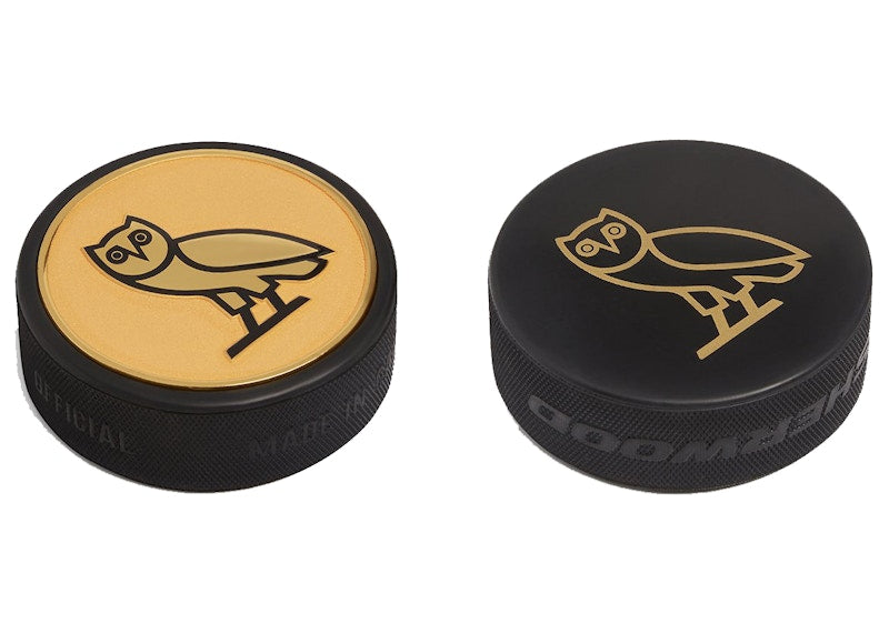 OVO x Sherwood Hockey Puck Gold