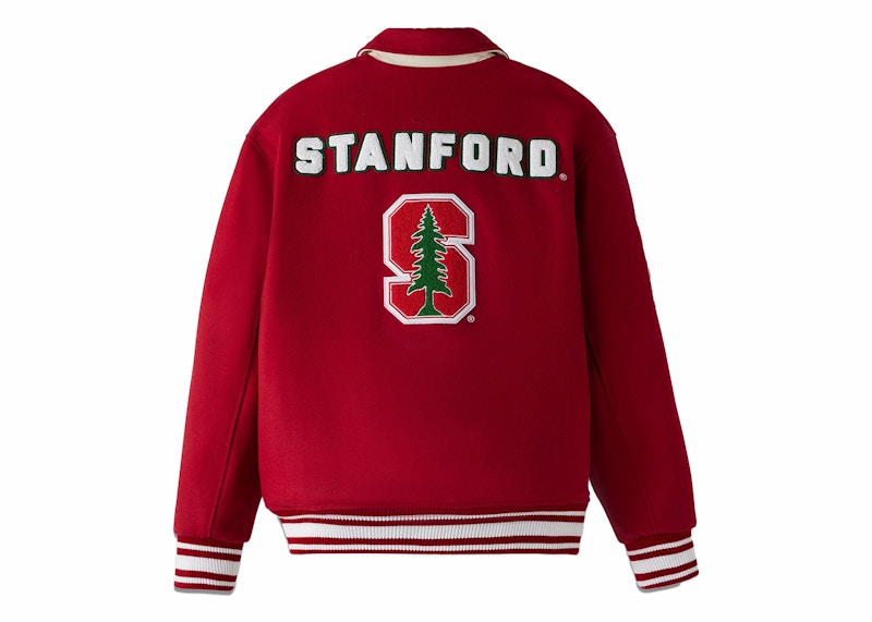 OVO x Stanford Univesity Campus Varsity Jacket Stanford Red