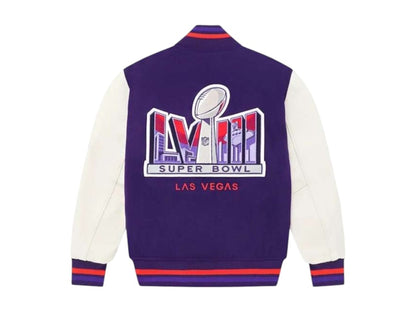 OVO x Superbowl LVIII Varsity Jacket Purple