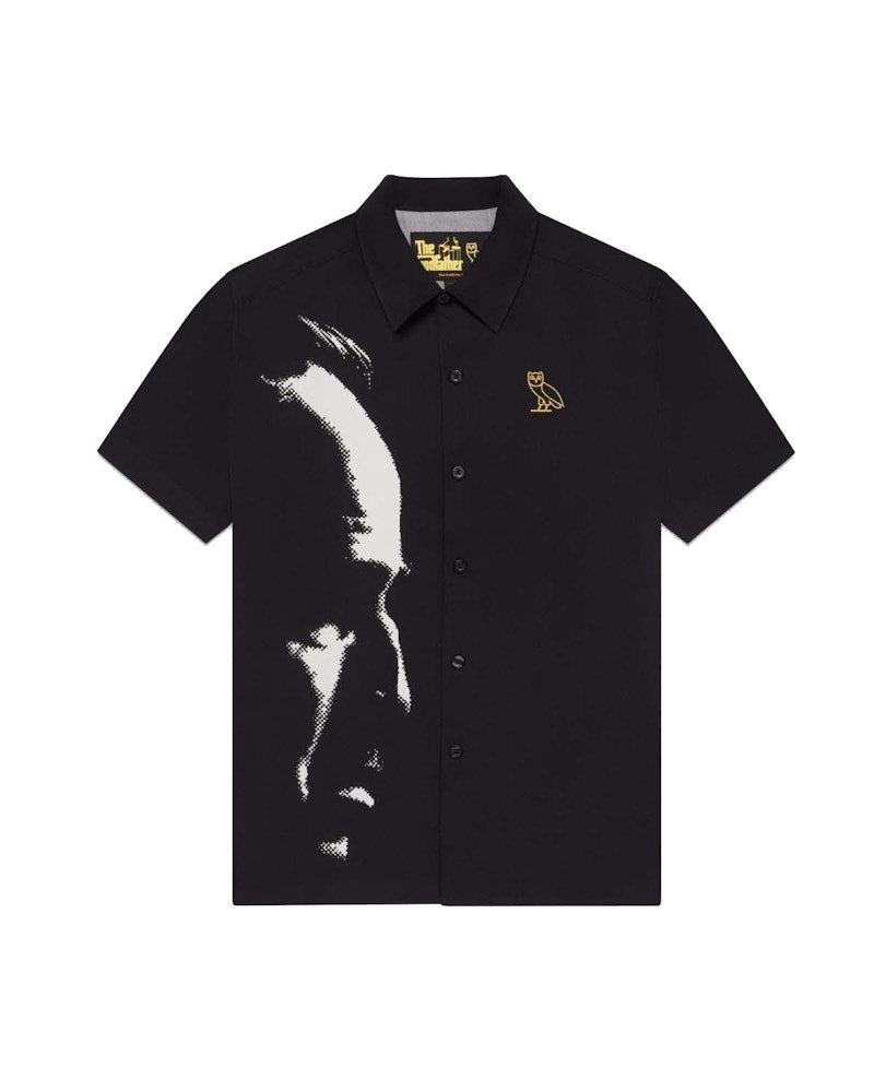 OVO x The Godfather Silk Shirt Black