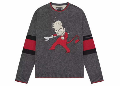 OVO x The Simpsons Knit Sweater Charcoal Grey