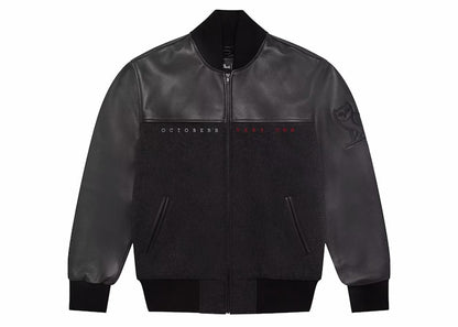 OVO x The Simpsons Varsity Jacket Charcoal Grey