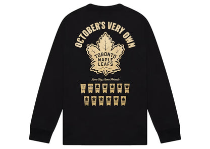 OVO x Toronto Maple Leafs Banner Longsleeve T-Shirt Black