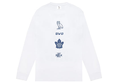 OVO x Toronto Maple Leafs Banner Longsleeve T-Shirt White